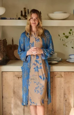 Nisha Kimono Namaste Blau