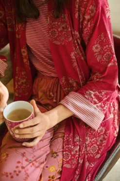 Nisha Kimono Namaste Rot