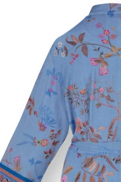 Noa Kimono Bodhi Flower Blau