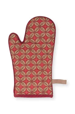 Ofenhandschuh Blooming Tales Dunkelrot