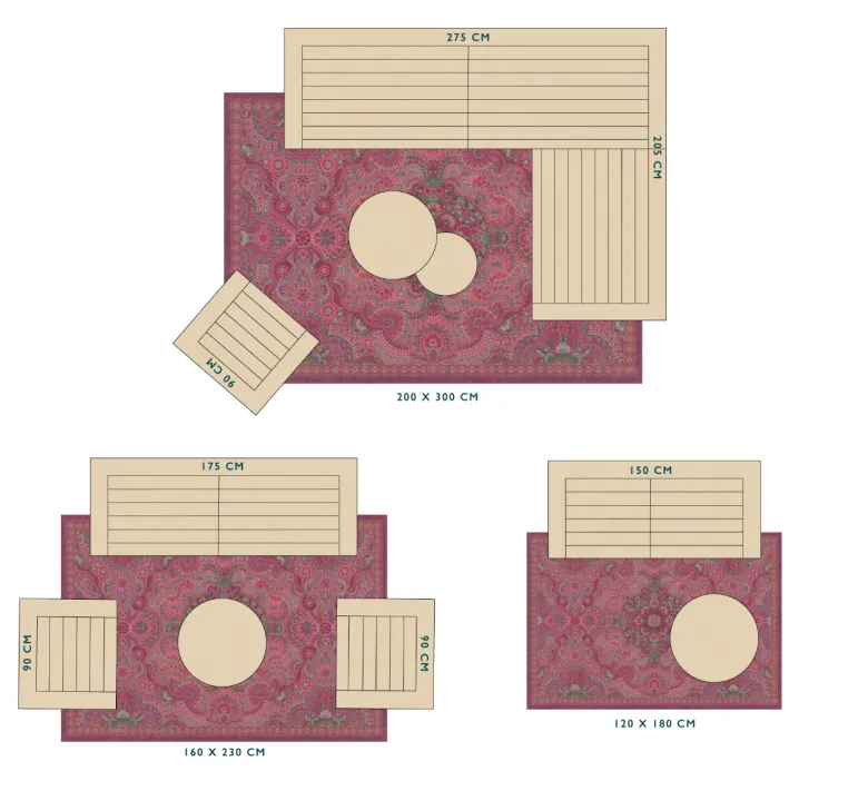 Outdoor Teppich Moon Delight by Pip Dunkel Rosa