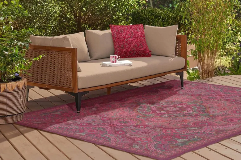 Outdoor Teppich Moon Delight by Pip Dunkel Rosa