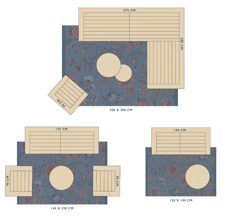 Outdoor Teppich Mumbai Night by Pip Blau
