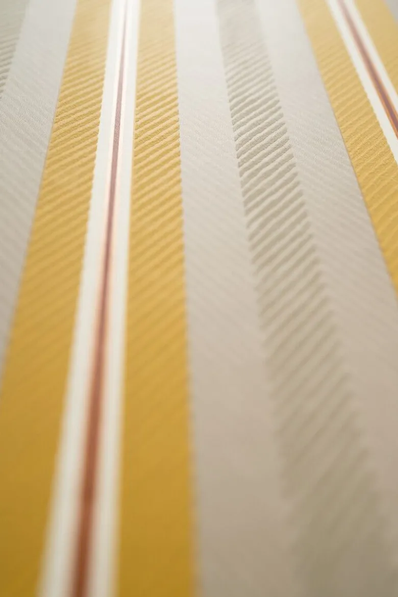 Pip Studio Blurred Lines Vliestapete Beige/Gelb