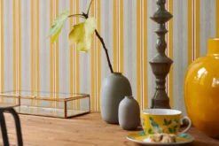 Pip Studio Blurred Lines Vliestapete Beige/Gelb