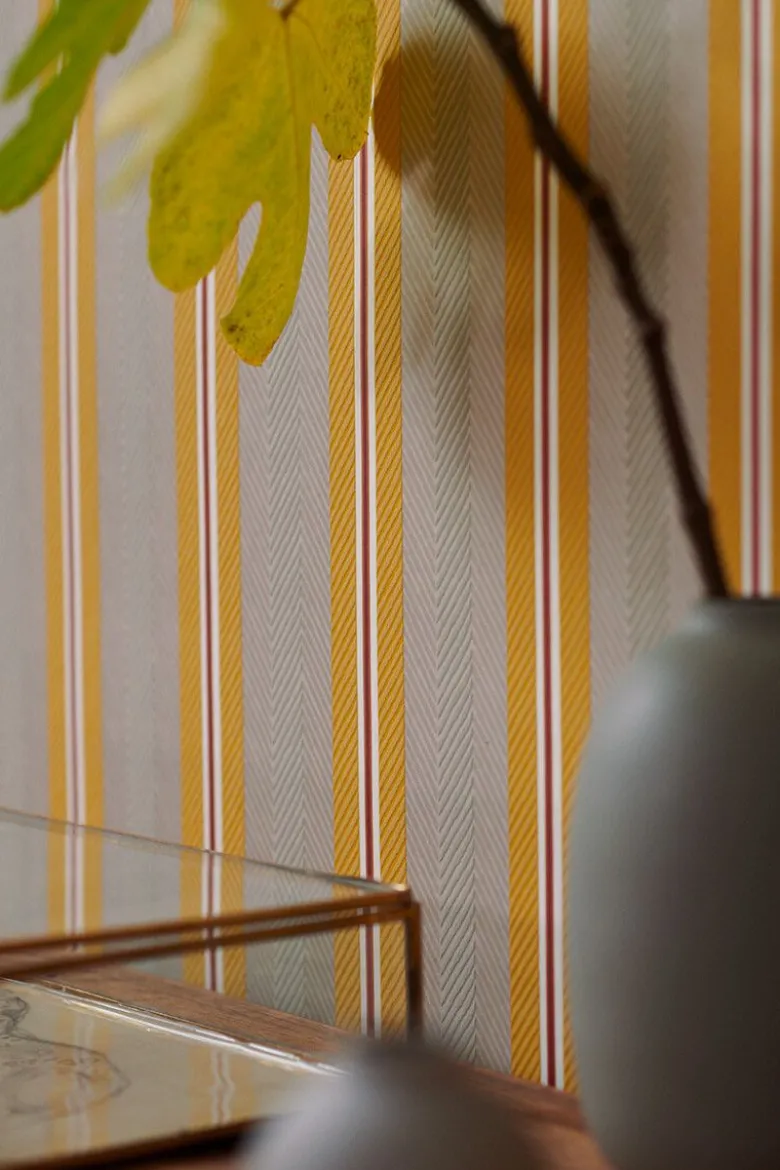 Pip Studio Blurred Lines Vliestapete Beige/Gelb