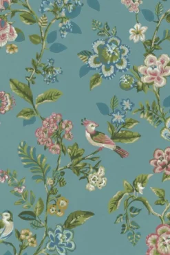 Pip Studio Botanical Print Vliestapete Meeresblau