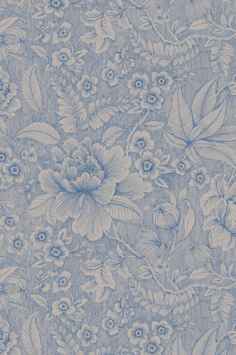 Pip Studio Casa dei Fiori Vliestapete Khaki/Blau