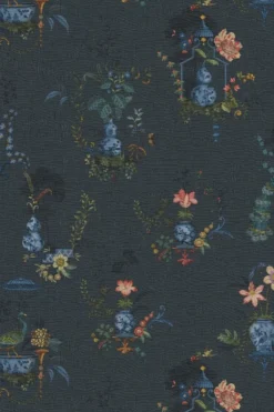 Pip Studio Chinese Porcelain Vinyltapete Dunkelblau