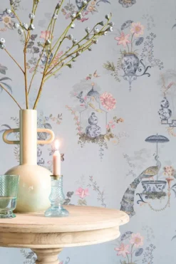Pip Studio Chinese Porcelain Vinyltapete Hellblau