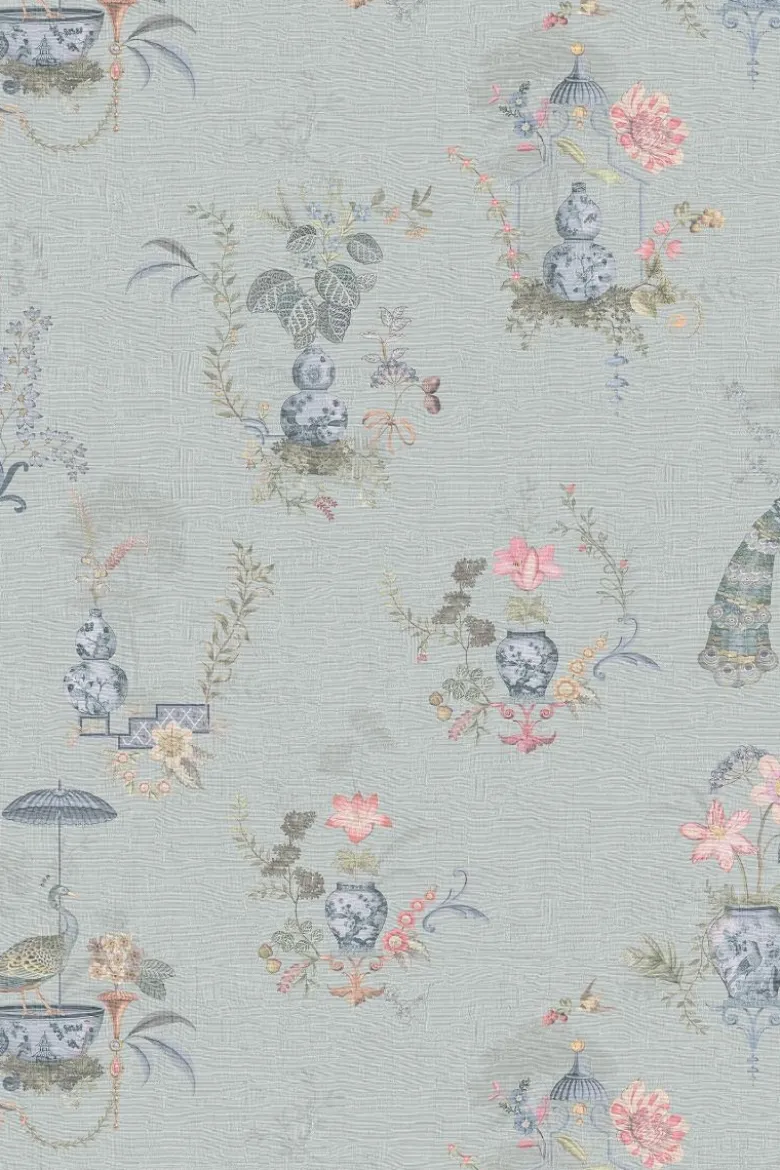 Pip Studio Chinese Porcelain Vinyltapete Hellblau