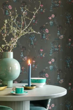 Pip Studio Chinese Porcelain Vinyltapete Dunkelgrün