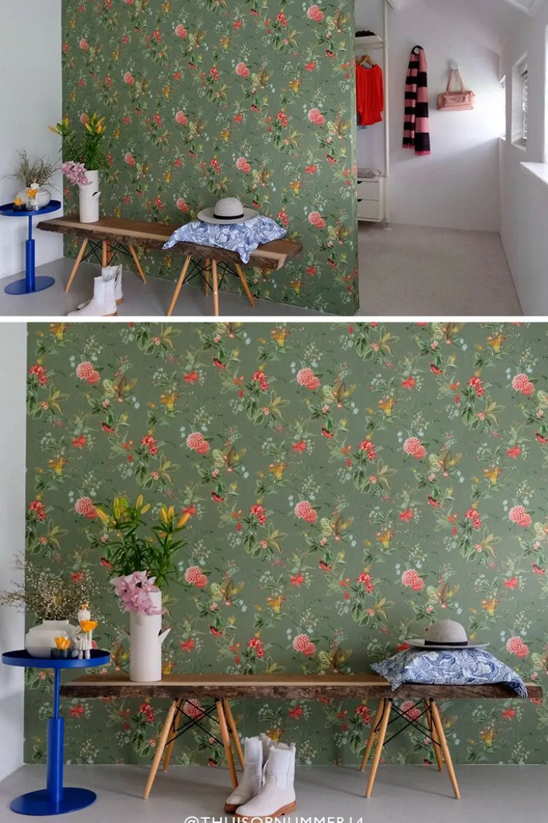 Pip Studio Floris Vliestapete Grün