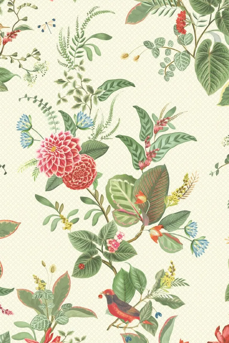 Pip Studio Floris Vliestapete Weiss