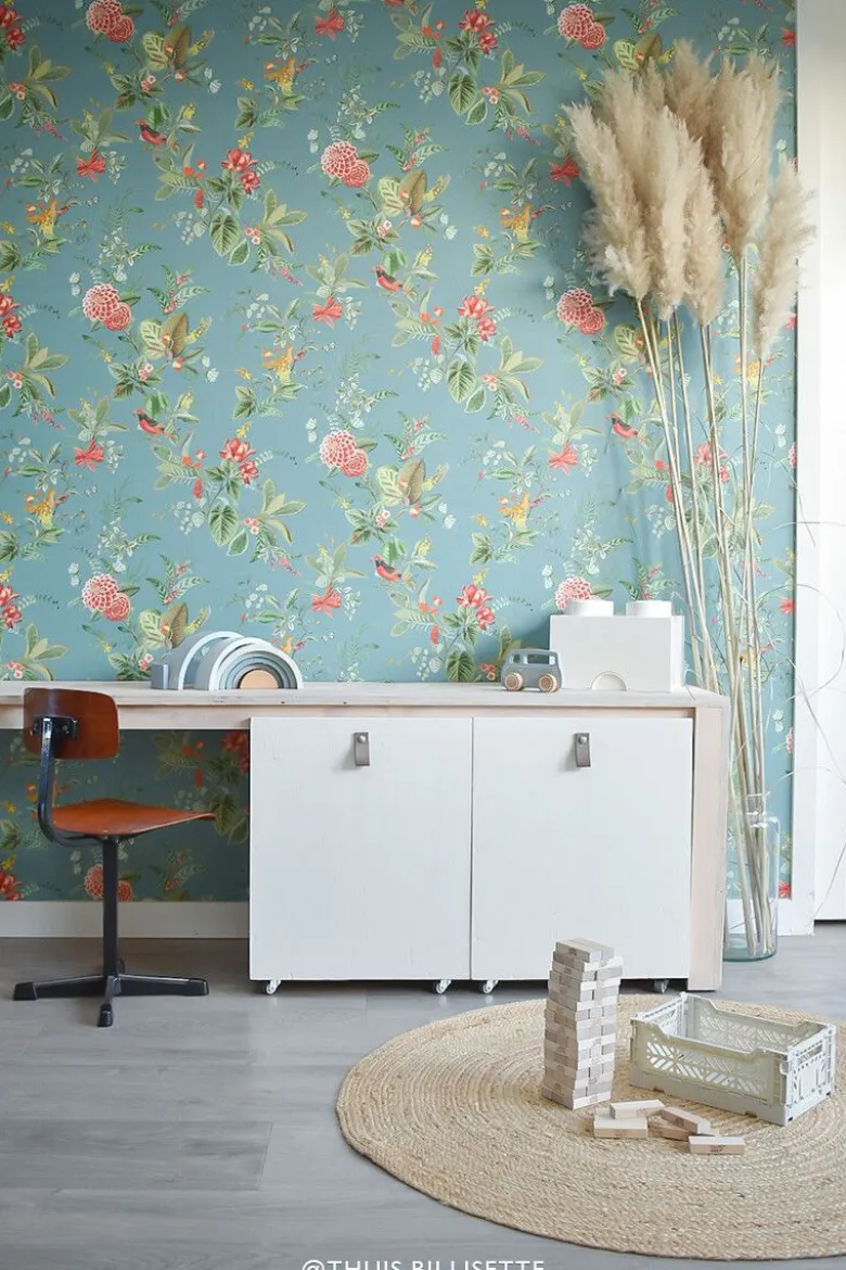 Pip Studio Floris Vliestapete Petrol
