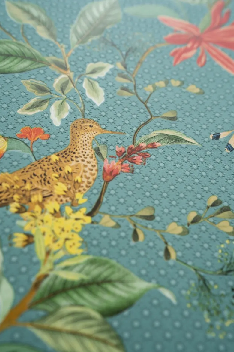 Pip Studio Floris Vliestapete Petrol