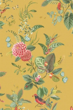 Pip Studio Floris Vliestapete Gelb
