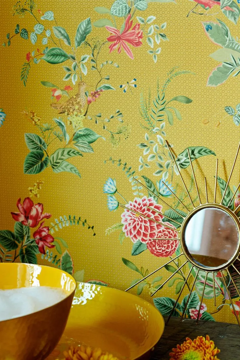 Pip Studio Floris Vliestapete Gelb