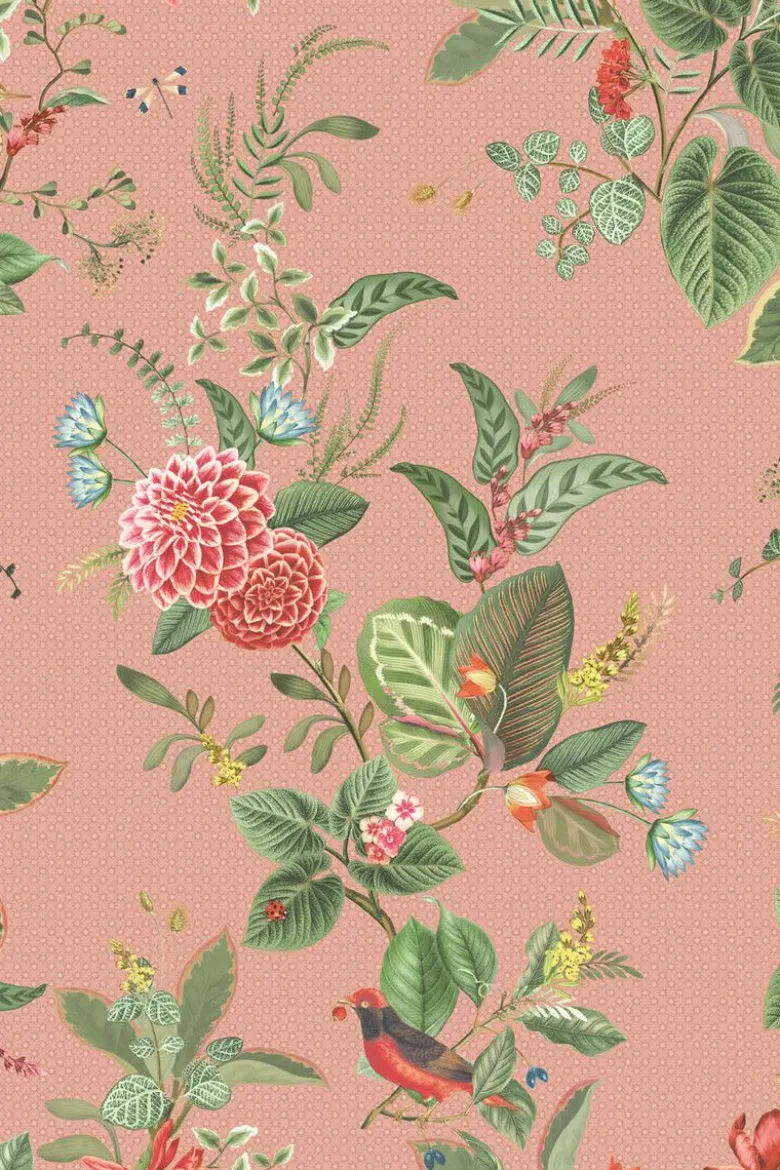Pip Studio Floris Vliestapete Rosa