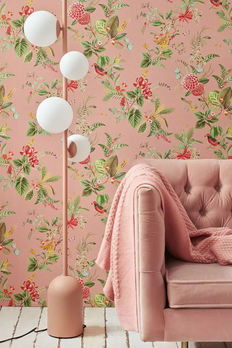 Pip Studio Floris Vliestapete Rosa