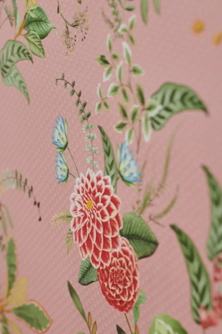 Pip Studio Floris Vliestapete Rosa