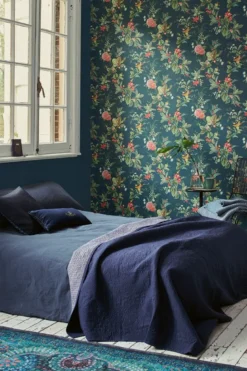 Pip Studio Floris Vliestapete Dunkel Blau