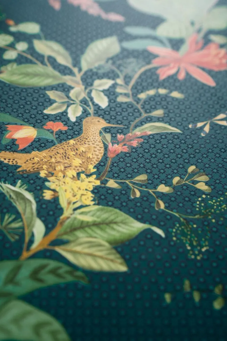 Pip Studio Floris Vliestapete Dunkel Blau