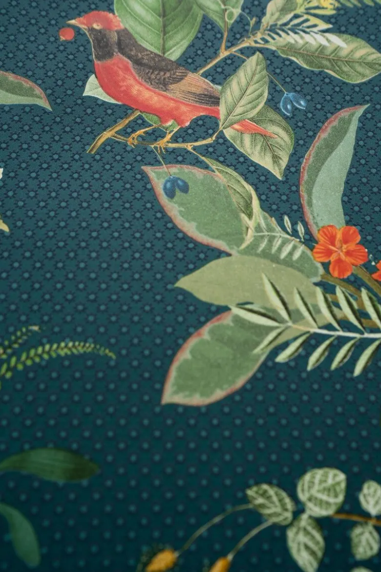 Pip Studio Floris Vliestapete Dunkel Blau
