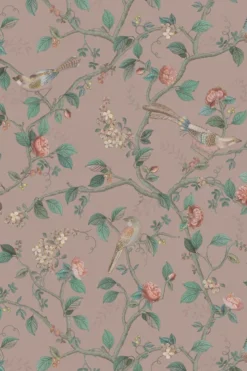 Pip Studio Good Nightingale Vliestapete Rosa Mauve