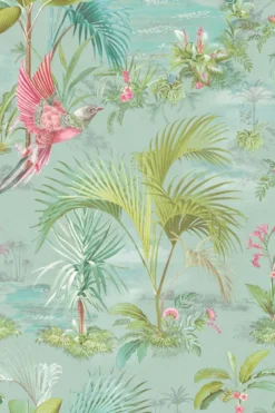Pip Studio Palm Scene Vliestapete Blau