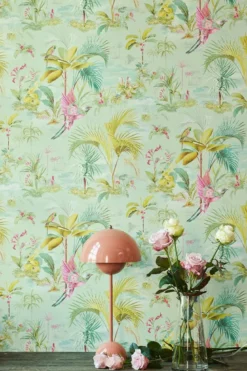 Pip Studio Palm Scene Vliestapete Grün