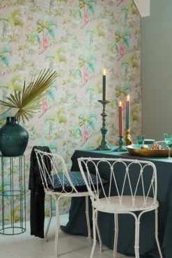 Pip Studio Palm Scene Vliestapete Grau