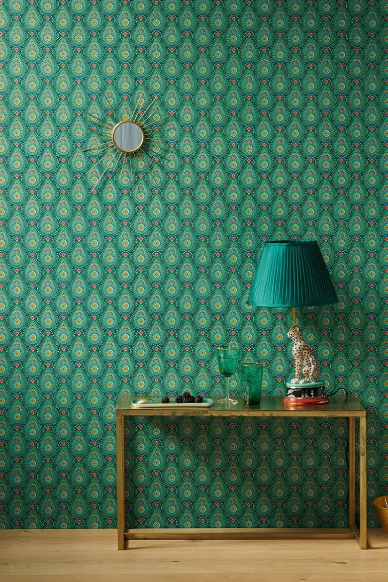 Pip Studio Raindrops Vliestapete Grün