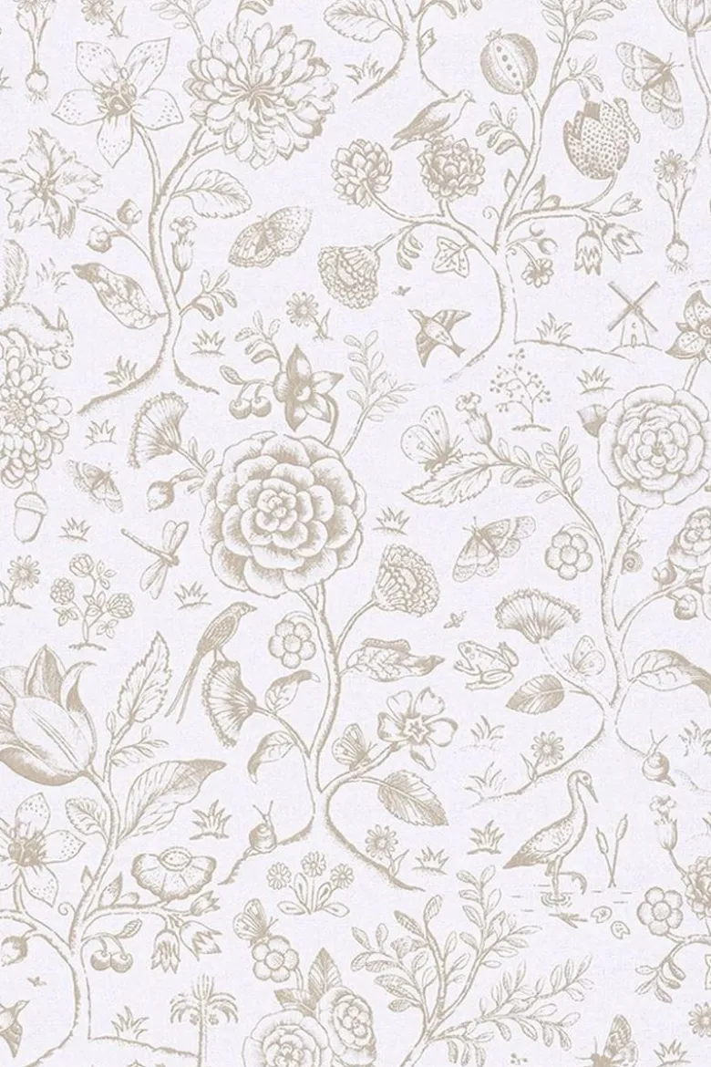 Pip Studio Spring to Life Two Tone Vliestapete Ecru