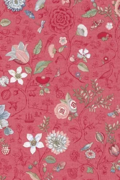 Pip Studio Spring to Life Vliestapete Rot/Rosa