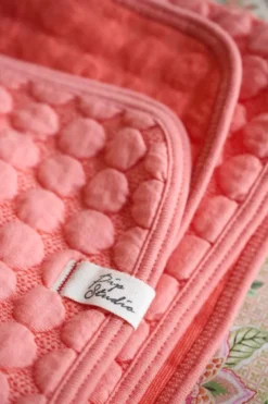 Plaid Fill in the dots Rosa