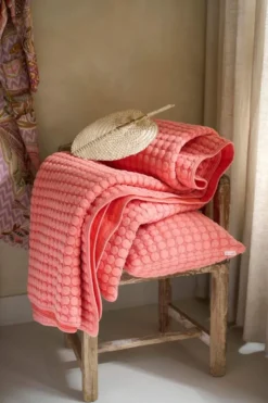 Plaid Fill in the dots Rosa
