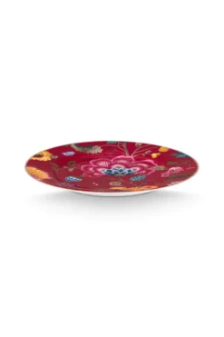Platzteller Blooming Tales Fantasy Dunkelrot 32cm