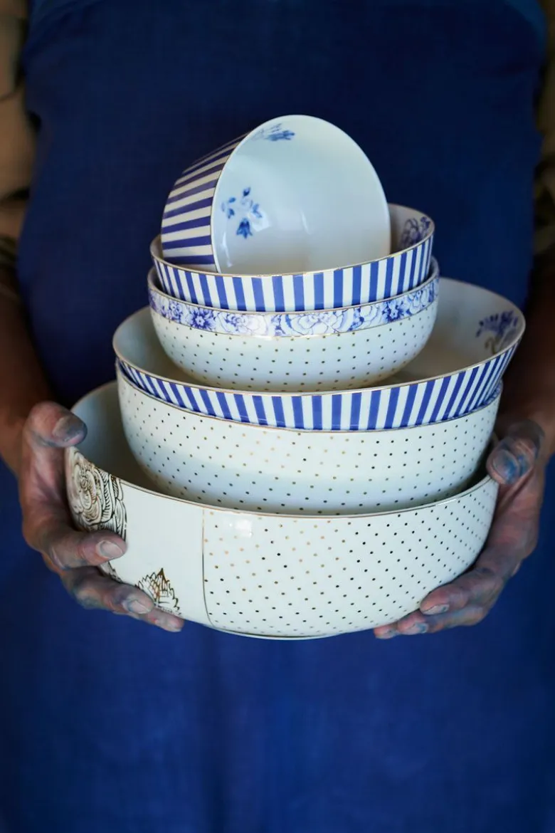 Royal Stripes Schale Blau 15 cm