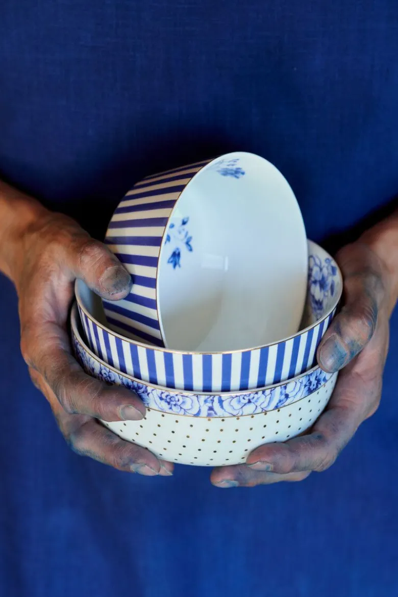 Royal Stripes Schale Blau 15 cm