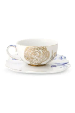 Royal White Tee Tasse & Untertasse