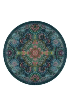 Runde Teppich Moon Delight by Pip Dunkelblau