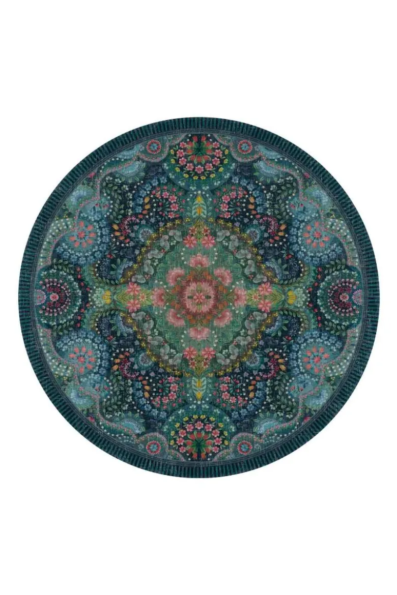 Runde Teppich Moon Delight by Pip Dunkelblau