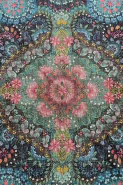 Runde Teppich Moon Delight by Pip Dunkelblau