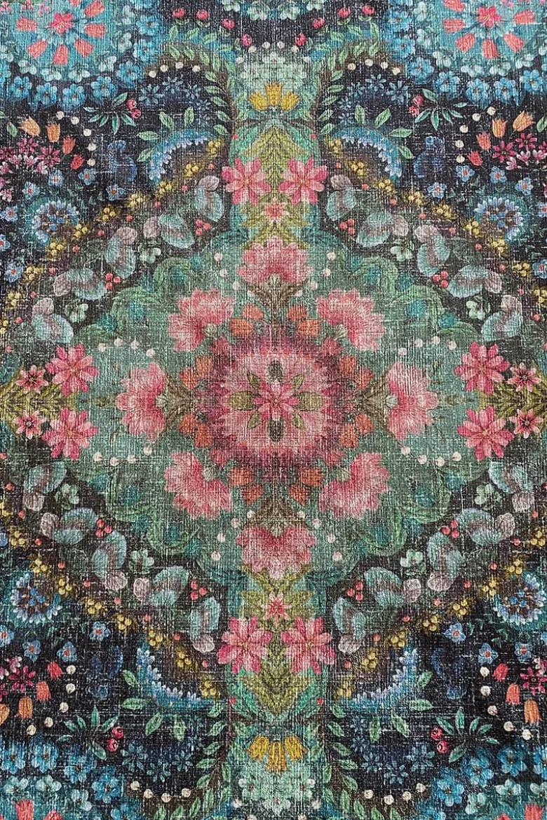 Runde Teppich Moon Delight by Pip Dunkelblau