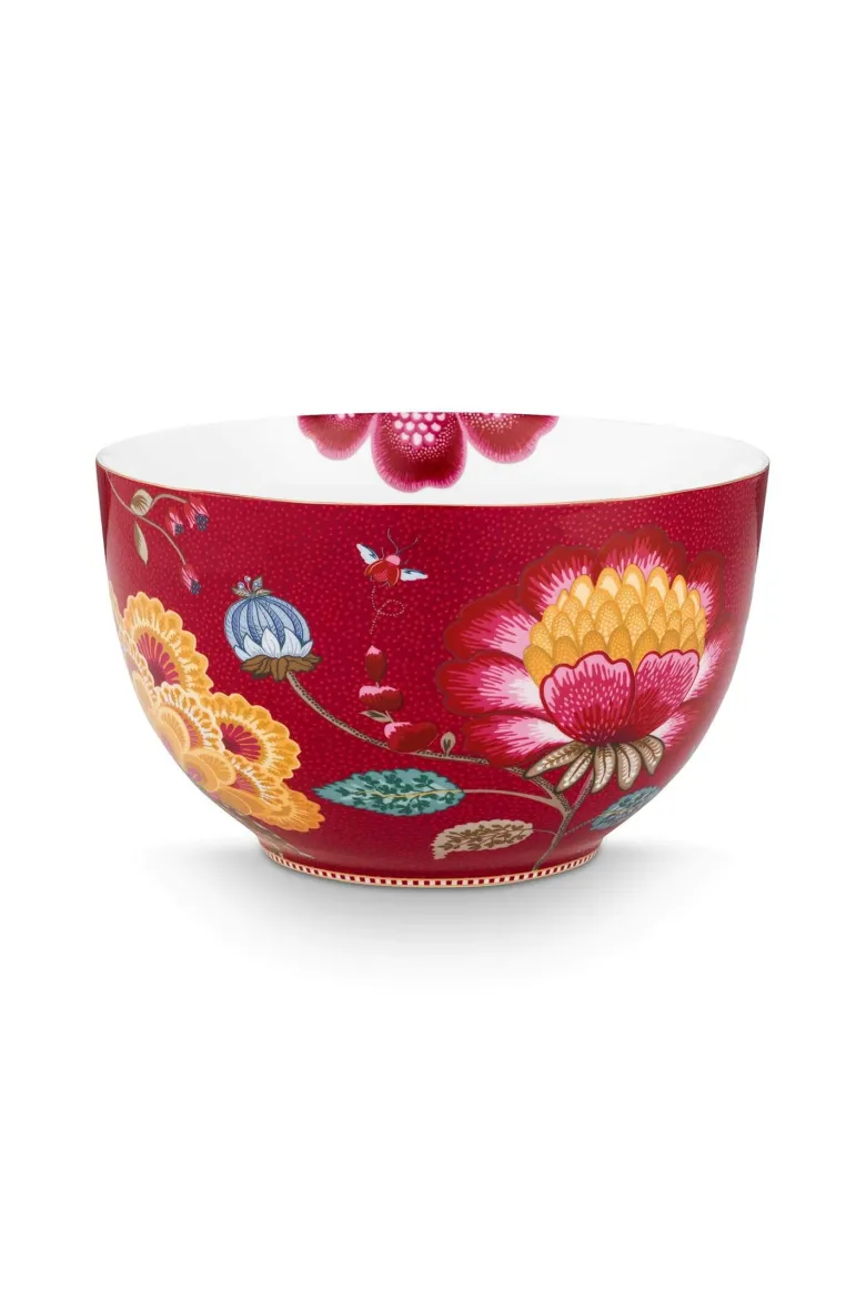 Schale Blooming Tales Fantasy Dunkelrot 23cm