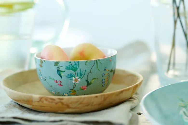 Schale Jolie Blumen Blau 12cm
