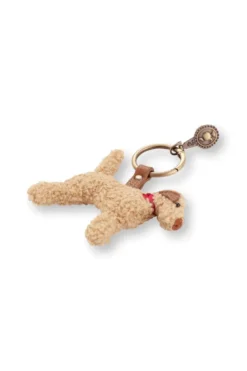 Schlüsselanhänger Bobby Hund Teddy Sand