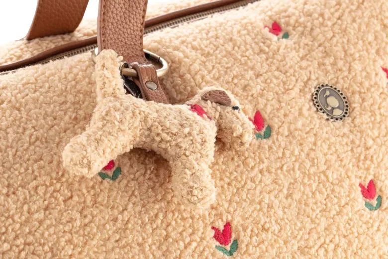 Schlüsselanhänger Bobby Hund Teddy Sand