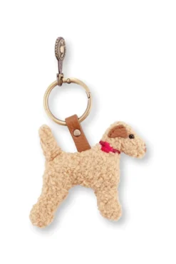 Schlüsselanhänger Bobby Hund Teddy Sand